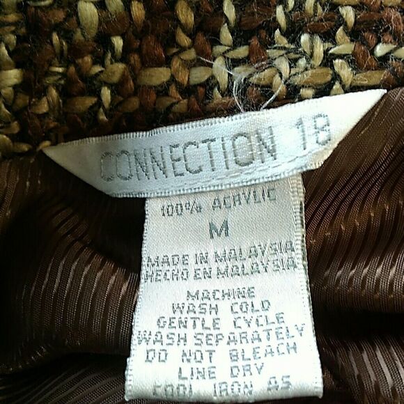 Connection 18 acrylic jacket with brown tones - Picture 8 of 8